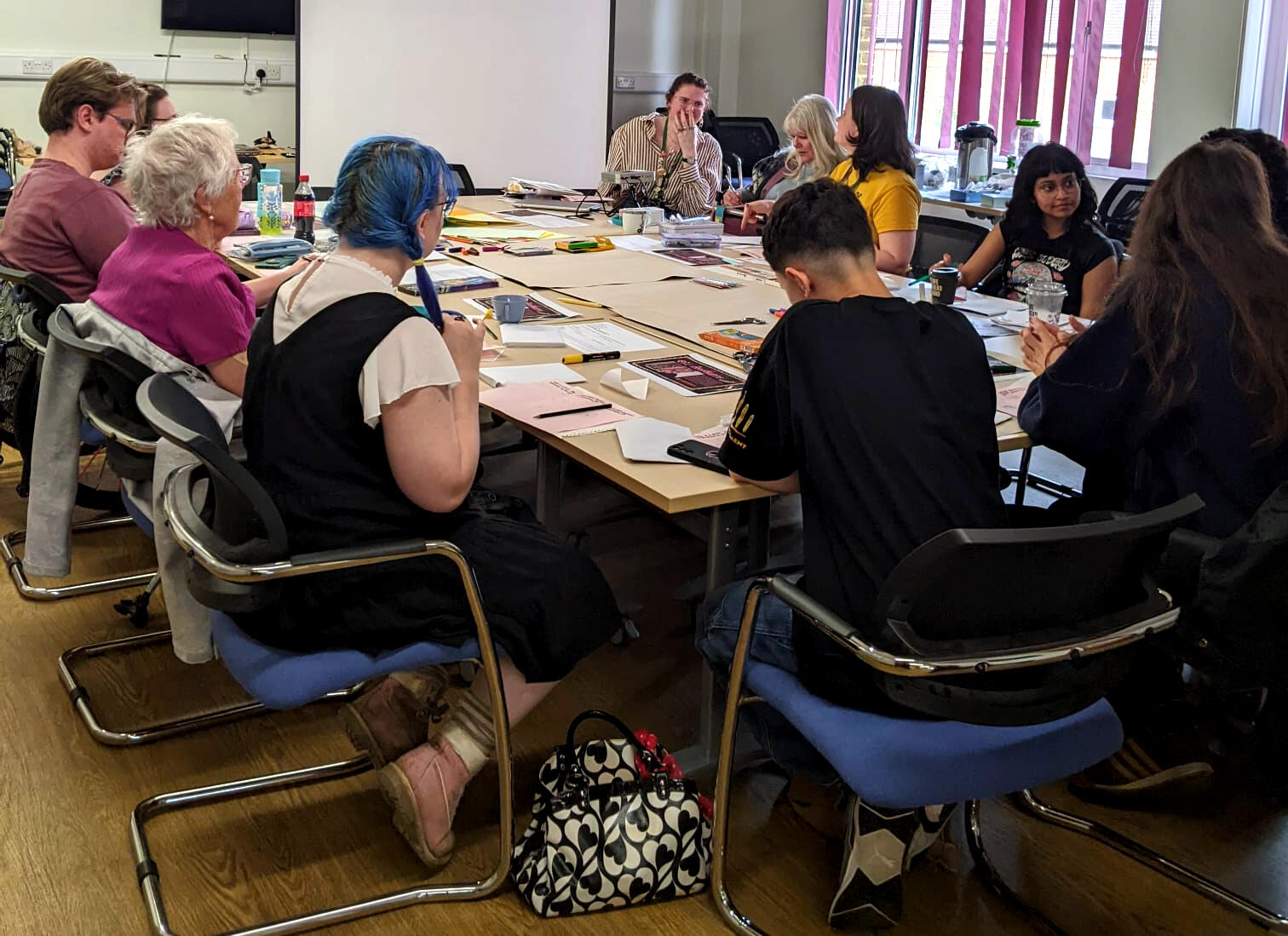 Mapping Queer Utopias zine workshop for Guildford Library, 2025