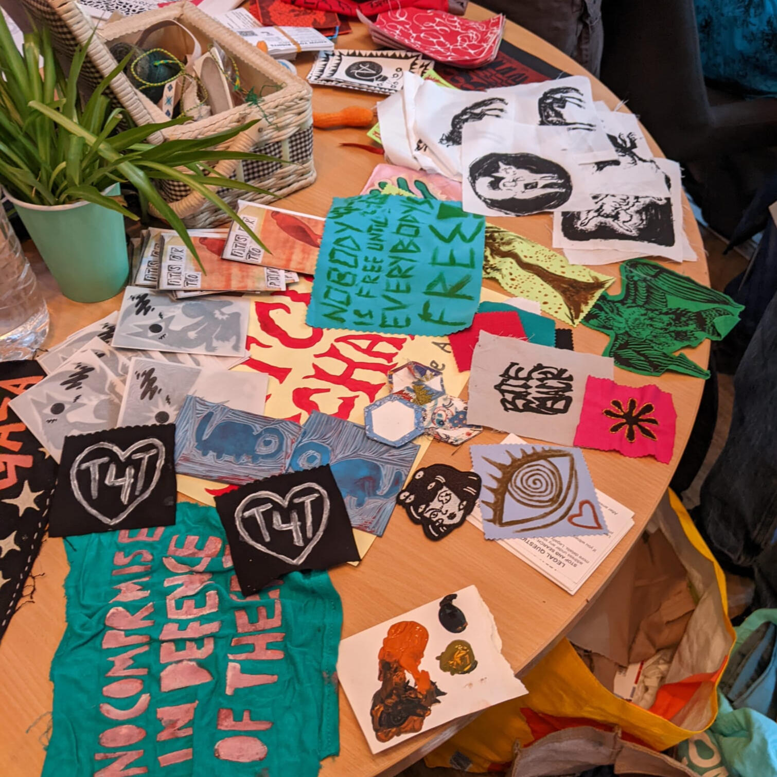 Banner and Patch Making workshop at Release, 2025