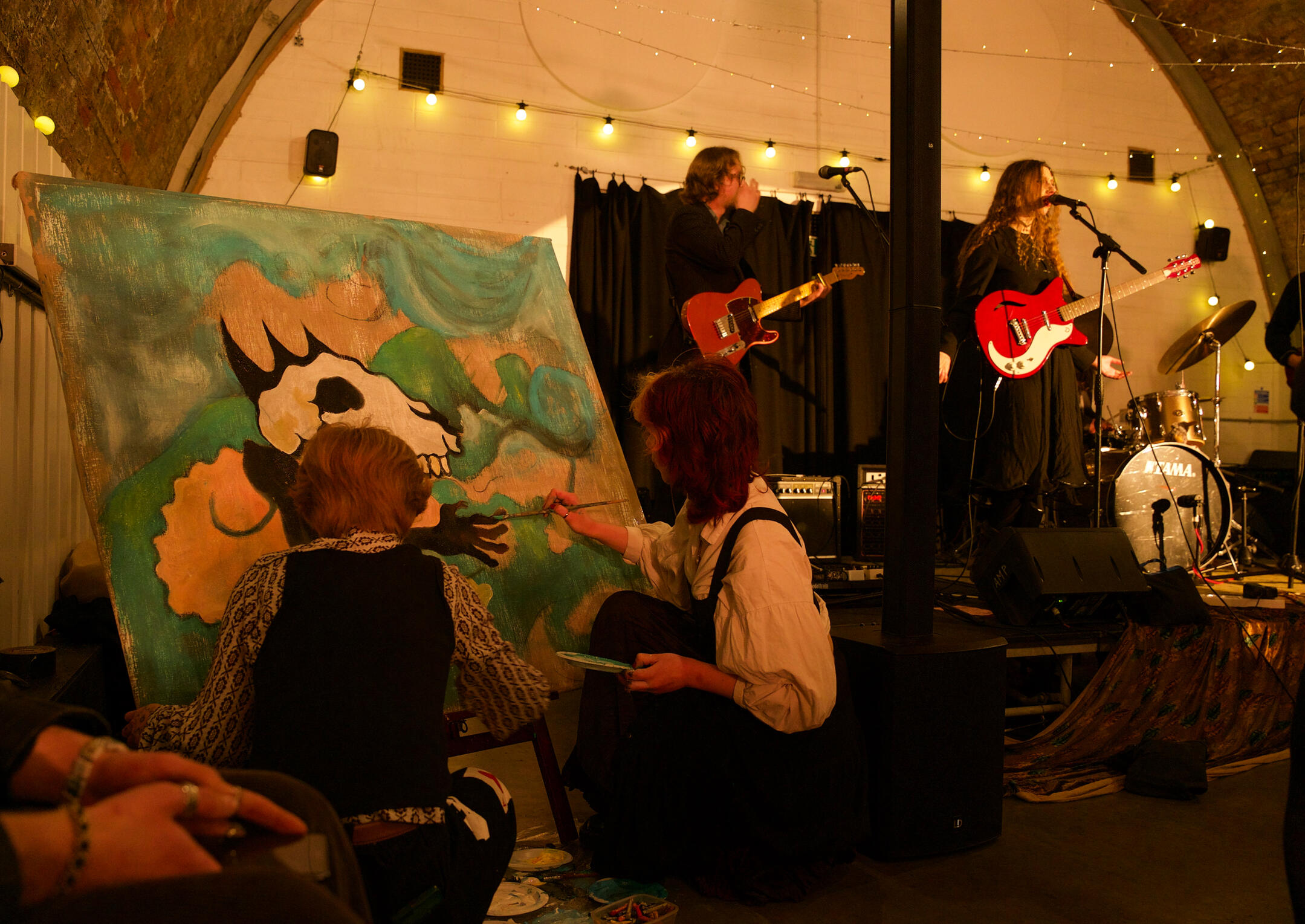 Pri's Art Salon at AMP Studios, Peckham, with Isabella Leigh and Wednesday's Child, 2024