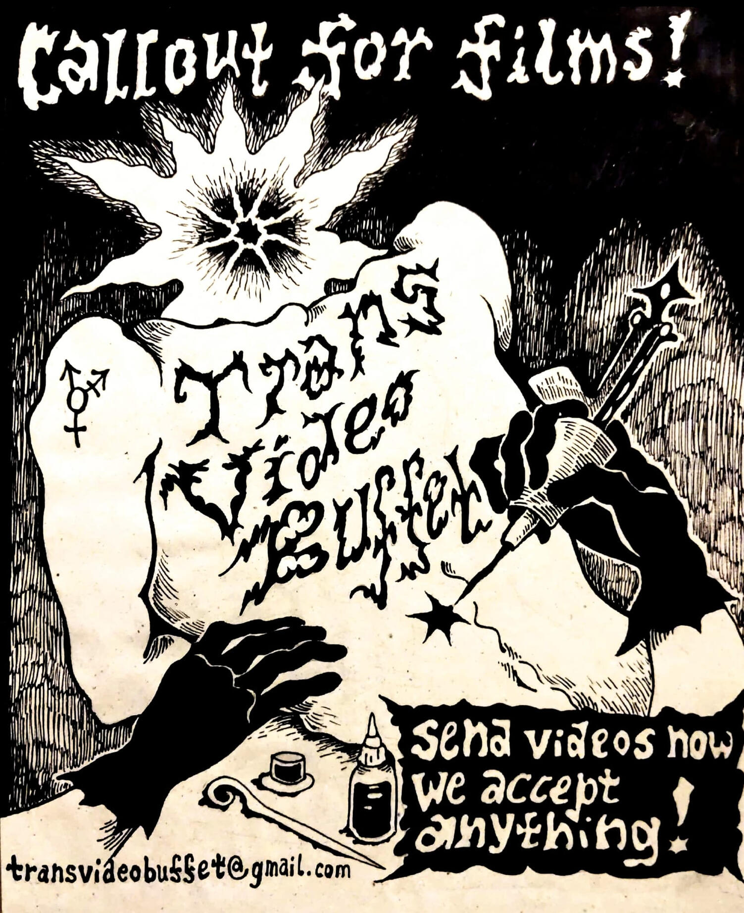 poster for Trans Video Buffet, 2025